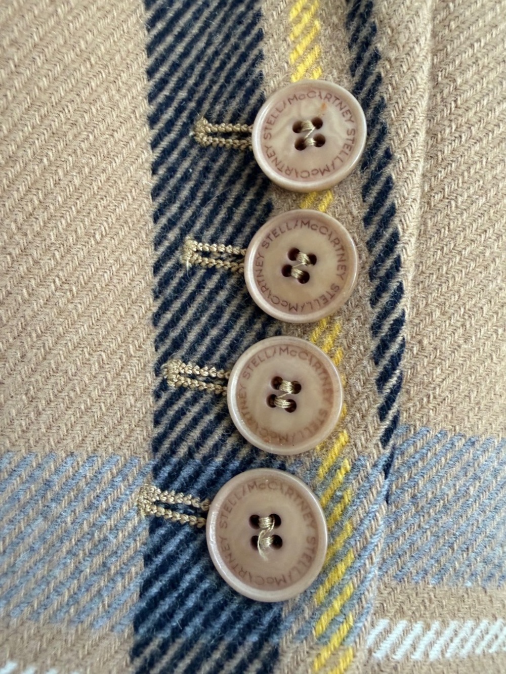 Stella McCartney plaid wool coat - Picture 5 of 7
